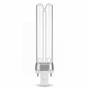 UVC lámpa 13 W 60 V Kétcsöves 185 mm Átlátszó üveg és fehér foglalat két tűvel Hideg fehér 5500–7000 K G23 foglalatú készülékhez 1