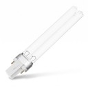 UVC lámpa 13 W 60 V Kétcsöves 185 mm Átlátszó üveg és fehér foglalat két tűvel Hideg fehér 5500–7000 K G23 foglalatú készülékhez 2