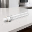 UVC lámpa 13 W 60 V Kétcsöves 185 mm Átlátszó üveg és fehér foglalat két tűvel Hideg fehér 5500–7000 K G23 foglalatú készülékhez 5