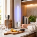 UVC lámpa 13 W 60 V Kétcsöves 185 mm Átlátszó üveg és fehér foglalat két tűvel Hideg fehér 5500–7000 K G23 foglalatú készülékhez 6