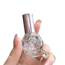 Üveg parfüm permetező rózsa formájú 10 ml dekoratív flakon záróval a parfüm táskában való szállításához 3