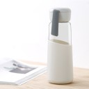 Üveg utazó palack vízhez 400 ml Szilikon burkolat a kényelmes fogásért Zárófedél fülekkel Méretek 19,8 x 7 cm Gyümölcsös vízhez 3