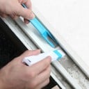 Úzký kartáček 2v1 na čištění okenních drážek a štěrbin S výsuvnou lopatkou na nečistoty Očko na zavěšení Polypropylen 17 x 2 cm 3