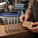 V-fräsejä 10 kpl 20° 30° 45° 60° ja 90° Kärki 0,1 mm Kolmiteräiset CNC-fräsejä Kova karbidi Hopeiset Kirjaimet ja yksityiskohdat 4