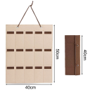 Væghængt sammenklappelig brilleorganisator 50 x 40 cm 15 lommer Lodret ophængningsholder til briller Opbevaringssystem til hjemmet 2