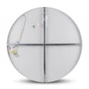 Væglampe i form af månen 60 x 4 cm 28 W Varm hvidt lys Til rum 8–12 m² Væglampe til soveværelse og børneværelse 4