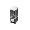 Vægmonteret dispenser til flydende sæbe Transparent sæbe- og desinfektionsdispenser Vægmonteret dispenser til badeværelset Sæbeholder 5