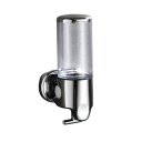 Vægmonteret sæbe- og shampoodispenser 500 ml Vandtæt badeværelsesdispenser Væskepumpe Skruer og nøgler medfølger 6
