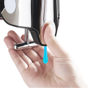 Vægmonteret sæbe- og shampoodispenser 500 ml Vandtæt badeværelsesdispenser Væskepumpe Skruer og nøgler medfølger 2
