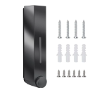 Vægmonteret sæbe- og showergeldispenser 420 ml Badeværelsesvaskemiddeldispenser 5×8×28 cm Pumpe med skruer og dyvler 5
