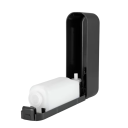 Vægmonteret sæbe- og showergeldispenser 420 ml Badeværelsesvaskemiddeldispenser 5×8×28 cm Væskepumpe Montering uden boring 2