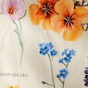 Vægtapet med blomster 3
