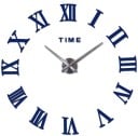 Väggklocka 3D med romerska siffror och texten TIME Utan urtavla som väggdekoration Analog tidsvisning Material metall och EVA 4