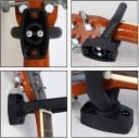Väggmonterad gitarrhållare svart Metallkrok med stoppning för elektrisk och akustisk gitarr bas mandolin och banjo Musikaccessoarer 2