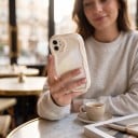 Vågig skydd för Samsung Galaxy A15 4G och 5G Hållbar Skydd av hörn och kamera Vågig kant Glansig yta Krämfärgad Enfärgad För daglig användning 3