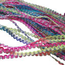 Vågig spetsband 5 mm x 4,6 m Polyester dekorativt band Ric Rac band för sömnad dekoration av kläder scrapbooking DIY dekorationer 4