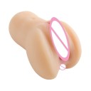 Vagina artificial 2 en 1 y apertura anal para máximo placer y discreción, diseño de silicona de fácil mantenimiento. 1