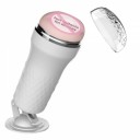 Vagina artificial realista con ventosa y textura realista en un estuche rígido para una estimulación fuerte, embalaje discreto. 1