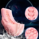 Vagina artificial realista con ventosa y textura realista en un estuche rígido para una estimulación fuerte, embalaje discreto. 4