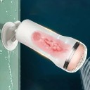 Vagina artificial realista con ventosa y textura realista en un estuche rígido para una estimulación fuerte, embalaje discreto. 5