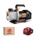Vakuové čerpadlo chladiva 1/2 HP a 7 CFM 5 Pa 200 ml 1/4" vstup Aku 18 V Hliníkový kryt Stříbrno-černé Na autoklimatizaci a chlazení 3