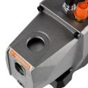 Vakuové čerpadlo chladiva 1/2 HP a 7 CFM 5 Pa 200 ml 1/4" vstup Aku 18 V Hliníkový kryt Stříbrno-černé Na autoklimatizaci a chlazení 5