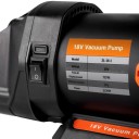 Vakuové čerpadlo chladiva 1/2 HP a 7 CFM 5 Pa 200 ml 1/4" vstup Aku 18 V Hliníkový kryt Stříbrno-černé Na autoklimatizaci a chlazení 7