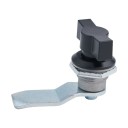 Válcový zámek na skříňky a nábytek s otočným jazýčkem 50 × 38,7 mm mechanický zámek pro dvířka zásuvky a skříňky 1