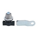 Válcový zámek na skříňky a nábytek s otočným jazýčkem 50 × 38,7 mm mechanický zámek pro dvířka zásuvky a skříňky 6