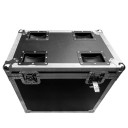 Valise de transport Yiflamefly noire pour 4 réflecteurs COB Par 200 W avec rembourrage en mousse, roulettes et couvercle amovible pour scènes et DJ 5