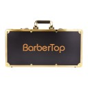 Valise en aluminium doré pour fournitures de coiffure Valise de voyage pour outils de coiffure pour coiffeurs Valise étanche avec serrure à code 56 x 33 x 11 cm 1