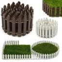 Valla de madera en miniatura para el jardín J1386 8