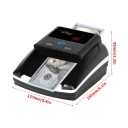 Valse bankbiljettendetector AL-130 UV MG IR LCD-scherm Snelle bankbiljettendetectie Draagbare tester met batterij en adapter 2