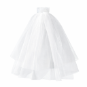 Vălul din tul alb cu pieptene Accesoriu pentru păr de nuntă Văl elegant și ușor pentru nuntă, petrecerea de rămas bun și fotografii 1