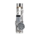 Válvula de escape elétrica 2,25" 57 mm com controlo remoto Válvula dupla Y para escape Cutout Aço inoxidável 304 Motor 12 V Prateado 5