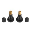 Válvulas sem câmara para jantes de automóveis e motocicletas 10 pcs Com tampinha de proteção Corpo de borracha e rosca de cobre Dimensões 3,6 x 1,9 cm 7