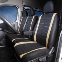 Van Seat Cover Set 1+2 Seats 5 pcs Universal Covers with 3D Striped Pattern Polyester and PE Foam for Car 9