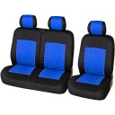Van Seat Cover Set 1+2 Seats 5 Pieces Universal Covers with 3D Tyre Pattern Polyester for Commercial Vehicles 1