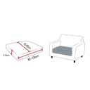 Vandafvisende betræk til sofa ryg elastisk og blød jacquardstof 80-100 x 50-65 cm beskyttelse af sofaer til stuen 8