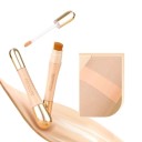 Vandfast foundation med høj dækning Langtidsholdbar mat concealer til hudufuldheder Dobbeltsidet concealer med to typer børster 3