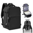 Vandtæt håndbagagerygsæk 40 x 20 x 25 cm Håndbagage til flyet Dobbelt lynlås Vandtæt lomme Sidelommer Letvægtsrygsæk til rejser 1