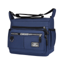 Vandtæt herre-crossbodytaske 25×25,7×13,3 cm lille skuldertaske til arbejde Oxford-arbejdstaske lavet af nylon og polyester med flere lommer 6