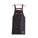 Vandtæt køkkenforklæde 71 x 68 cm med Hello tryk Japansk stil Stor lomme Madlavning Bagning Praktisk komfortabelt forklæde 10