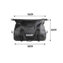 Vandtæt motorcykel taske 45L PVC taske til bagsædet 56 × 42 × 50 cm sort rejsetaske til motorcykel 2