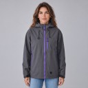Vandtæt og vindtæt jakke med hætte og lynlås med tre lynlåslommer og justerbare manchetter og kant unisex 2