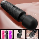 Vandtæt silikone massagehoved Magic Wand vibrator med 20 hastigheder, 4 intensitetsniveauer og 360° justerbart hoved, diskret emballage 2