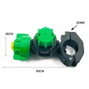 Vanne de régulation pour tuyau de 25 mm en plastique avec réglage du débit et collier de fermeture pour l'irrigation 2