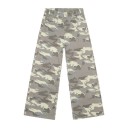 Vaqueros rectos de camuflaje para hombre con anilla metálica, pantalones anchos de estilo militar, estilo casual. 4