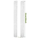 Varão de apoio em plástico para plantas trepadeiras 2 pcs 91 × 10 cm branco para crescimento vertical de plantas de interior e condução de caules 3