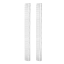 Varão de suporte plástico para plantas trepadeiras 2 pcs 120 × 10 cm branco para crescimento vertical de plantas de interior e apoio de caules 1